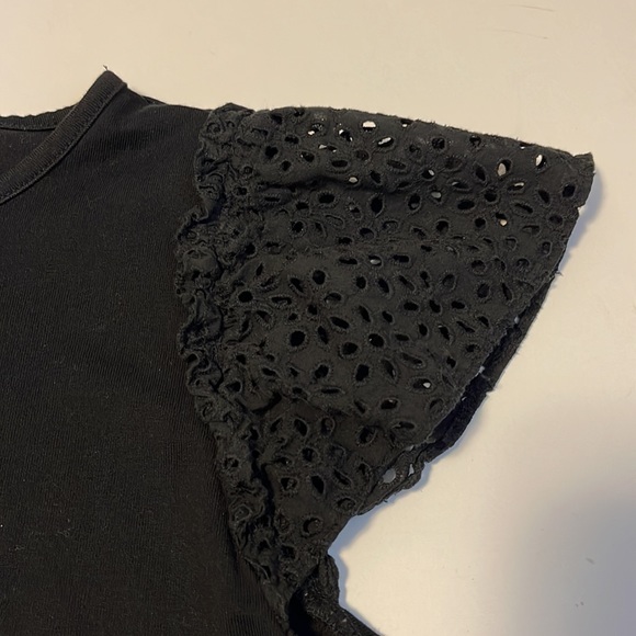 Kate Spade Black Cap Sleeved T-Shirt - Women’s Size XS - Picture 6 of 6